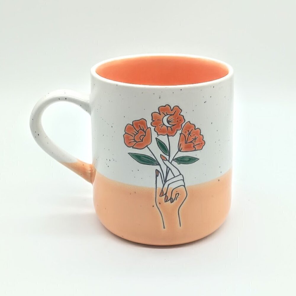 Lang No Bad Days Orange Floral Ceramic Mug - Picture 3 of 8